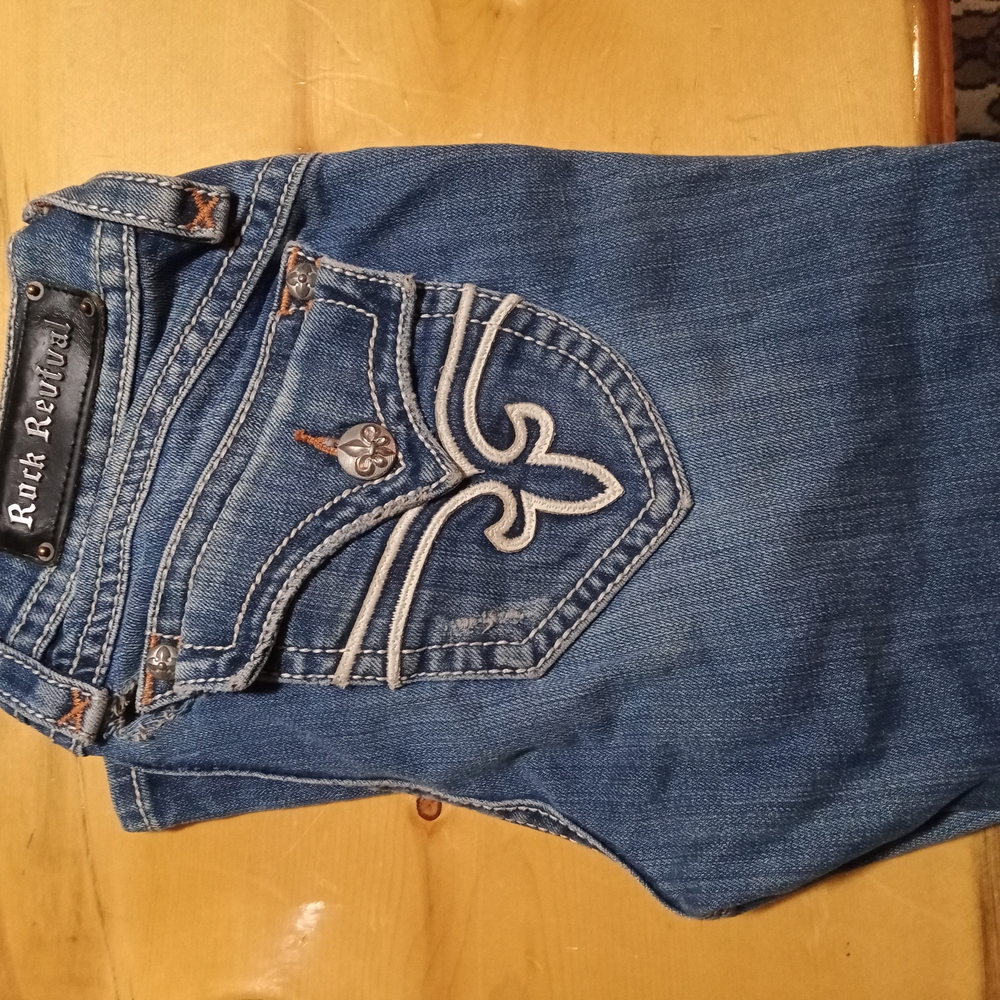 Rock Revival Blue Denim Jeans